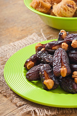 Oriental sweets - sun dried dates stuffed with cashew