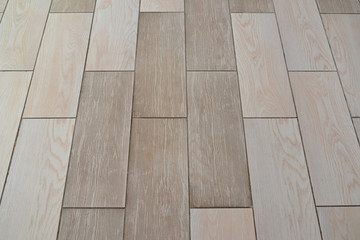 Ceramic floor tile, background. Imitation of a parquet board