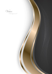 Stylish abstract gold background. Vector Illustration