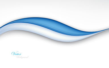 Waves and Lines Background. Vector Illustration