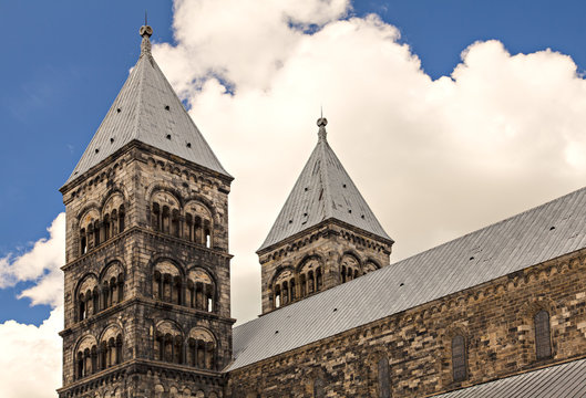 Lund cathedral steeples