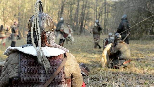 medieval battle - war - soldiers fight