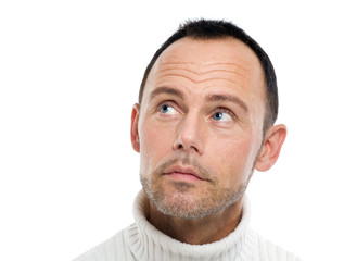 Obraz premium Man On White