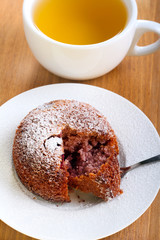 Berry pudding dessert