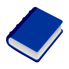 Realistic illustration closed book