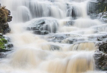 Fototapeta na wymiar Waterfall in the Peak District National Park