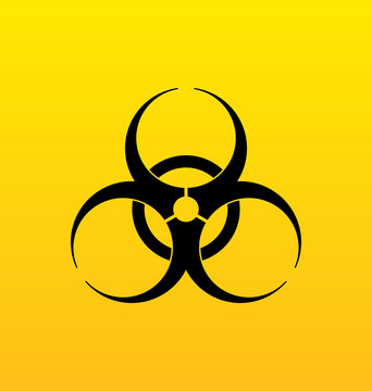 Bio hazard sign, danger symbol warning