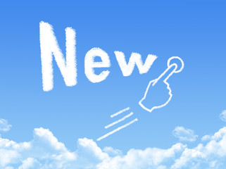 Fototapeta premium New message cloud shape