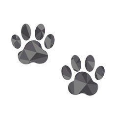 geometric dog paw