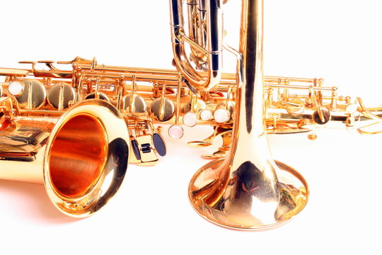 Trompete und Saxofon