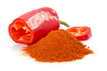 paprika powder isolated on white © Sergii Moscaliuk