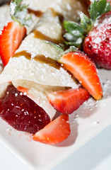Strawberry pancakes