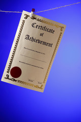 Fototapeta premium Certificate of achievement