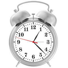 metal chrome alarm clock