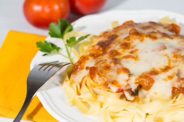 Gratin noodles
