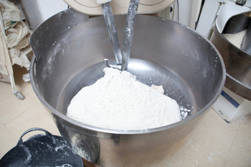 Kneading dough for bread