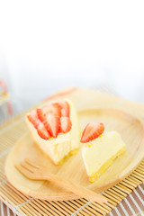 piece of strawberry tart