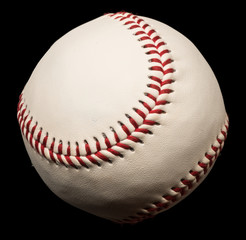 Baseball Isolated on Black Background