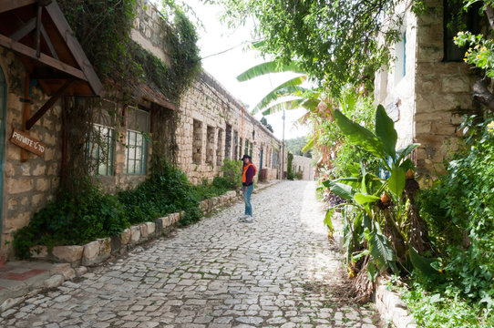 Fototapeta The ancient streets of the ancient city