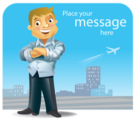 Successful good looking businessman