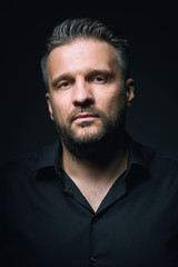 Portrait of a man, closeup