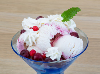 Cherry ice cream
