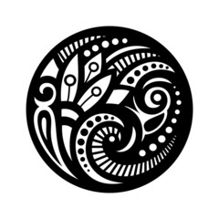 Beautiful Deco Mandala (Vector), Patterned Design, Amulet