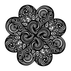 Seamless Ornate Pattern (Vector). Hand Drawn Vintage Texture