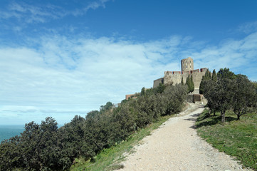 Fototapeta na wymiar fort de Saint Elme, pays catalan