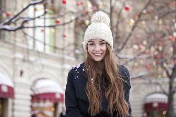 Young beautiful blonde woman