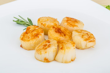 Grilled scallops