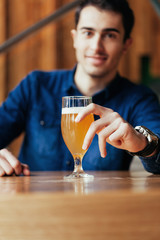 Handsome Man In Pub