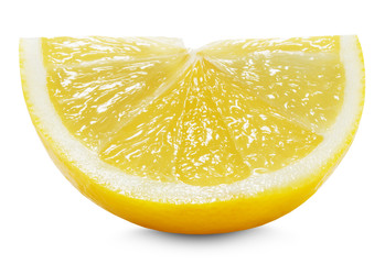 juicy lemon isolated on the white background