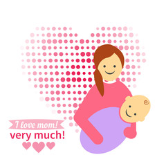 Greeting card design for Mother's Day.