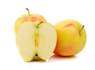 Naklejka na ściany i meble ripe apple on white background