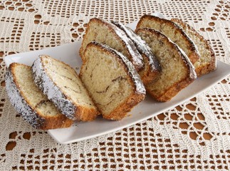 tasty cake with cinnamon