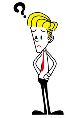 ビジネスマン　疑問