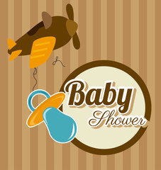 Baby shower design, vector illustration.