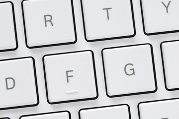 Modern white keyboard