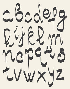 handwritten font, hand drawn sketch alphabet