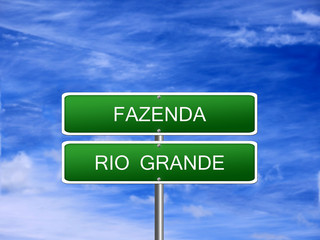 Fazenda Rio Grande Sign
