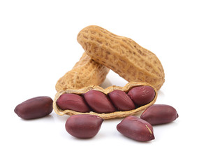 peanut on white background