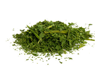 dried parsley isolated on white