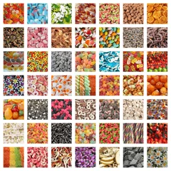 Papier Peint photo Bonbons collage de bonbons