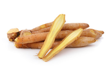 Fingerroot, Kaempfer, Boesenbergia on white background