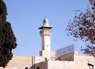 Jerusalem Al-Aqsa Mosque minaret 2008
