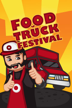 Food truck festival poster