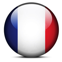 Map with Dot Pattern on flag button of Departmental Collectivity