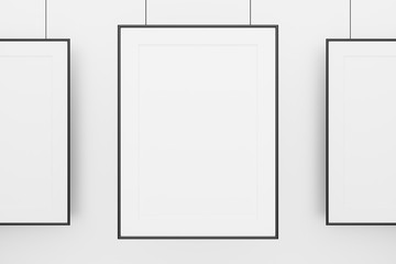 three blank frame