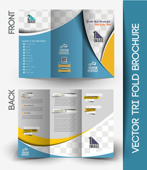 Travel Tri-Fold Brochure Design.